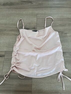 Forever 21 Pale Pink Ruched Side Cami